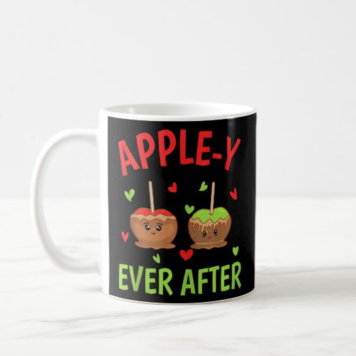 Apple Y Ever After Caramel Apple With Red And Gree Coffee Mug