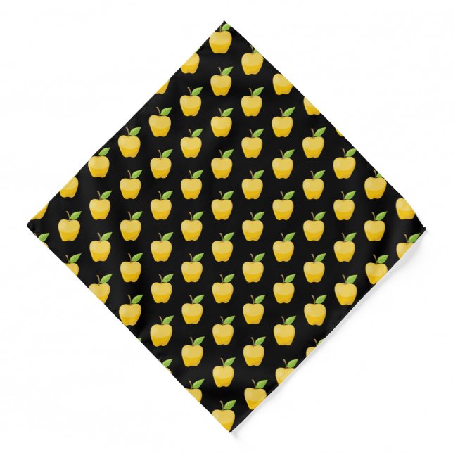 Apple Yellow Pattern Bandana (Front)