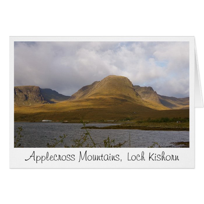 Applecross Mountains Greeting card