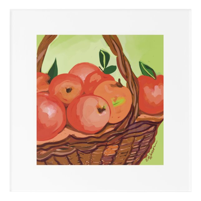 Applelicious by Ev Wesson Acrylic Print (Front)