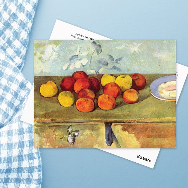 Apples and Biscuits Still Life Paul Cezanne Postcard (Creator Uploaded)