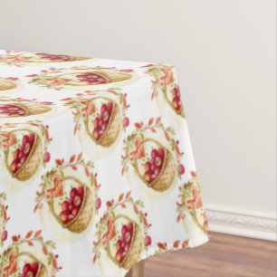 Apples and Hearts Tablecloth