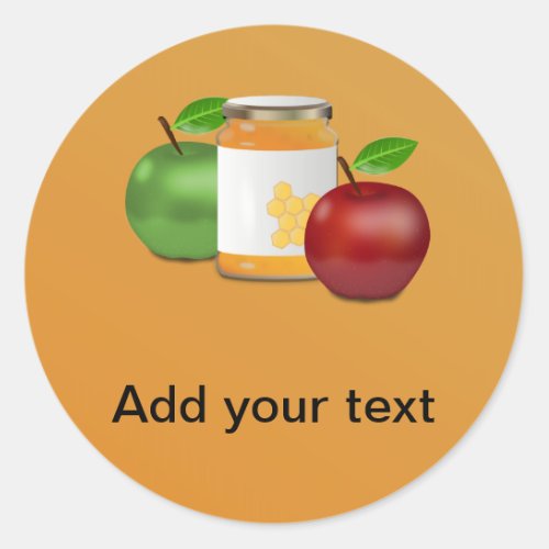 Apples and Honey Classic Round Sticker