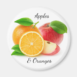 Apples and oranges magnet