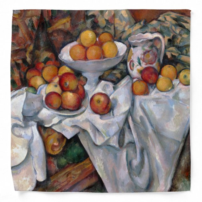 Apples and Oranges, Paul Cezanne, 1895-1900 Bandana (Front)
