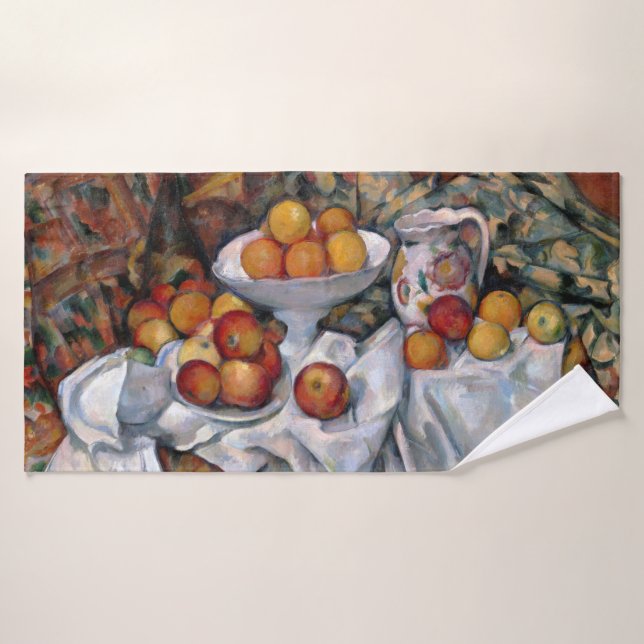 Apples and Oranges, Paul Cezanne, 1895-1900 Bath Towel (Bath Towel)