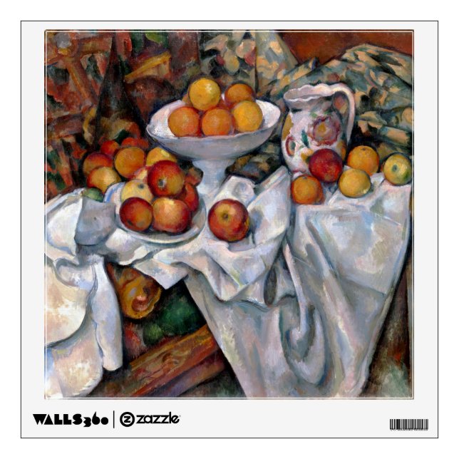Apples and Oranges, Paul Cezanne, 1895-1900 Wall Decal (Front)
