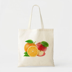 Apples and oranges tote bag