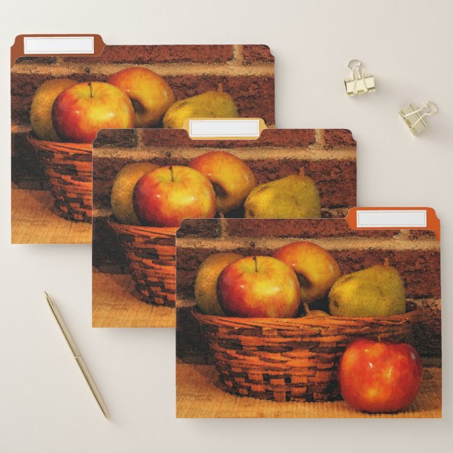 Apples and Pears File Folder Set