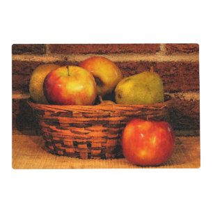 Apples and Pears Laminated Placemat