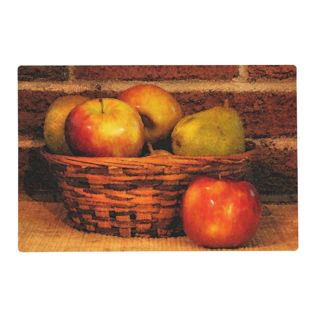 Apples and Pears Laminated Placemat (Front)