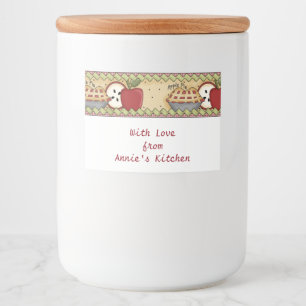 Apples and Pie Food Label