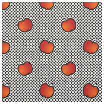 apples and polka dots cute patterns fabric