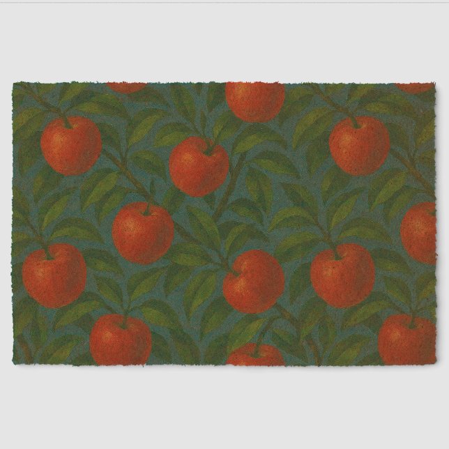 Apples Apples Tree Pattern                         Fiber Doormat (Front)