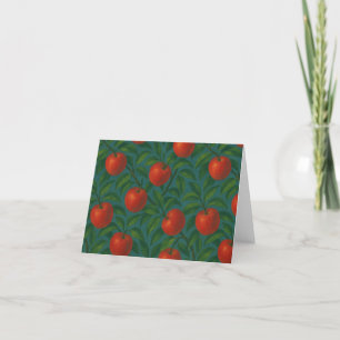 Apples Apples Tree Pattern                         Thank You Card