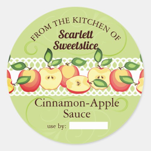 Apples applesauce pie filling fruit canning labels