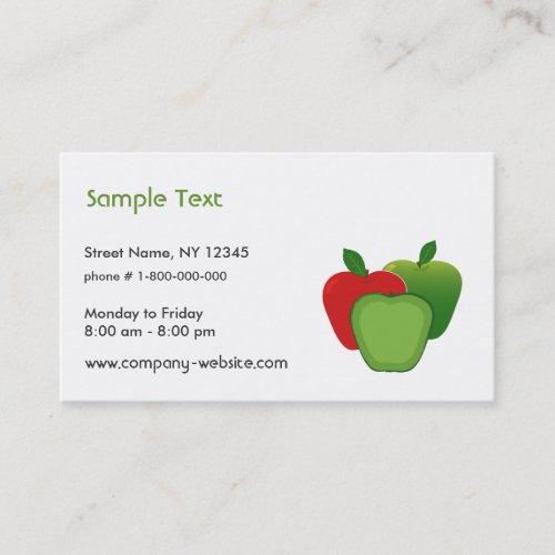 Apples Business Card