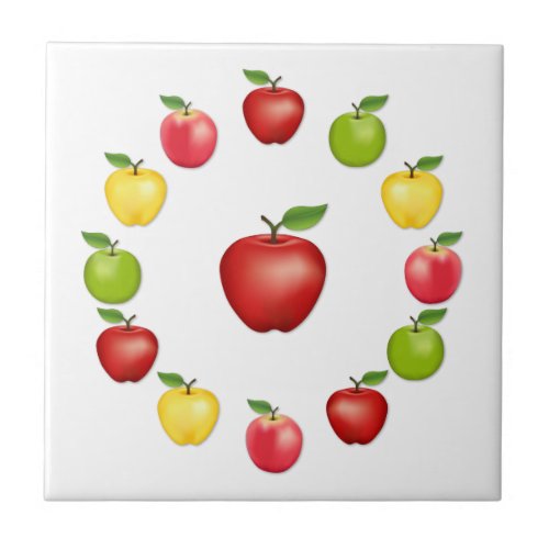 Apples Ceramic Tile