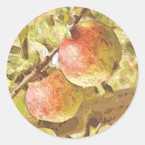 APPLES CLASSIC ROUND STICKER