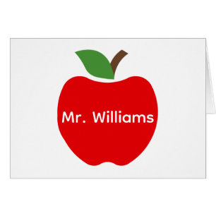 Apples Custom Name Cards
