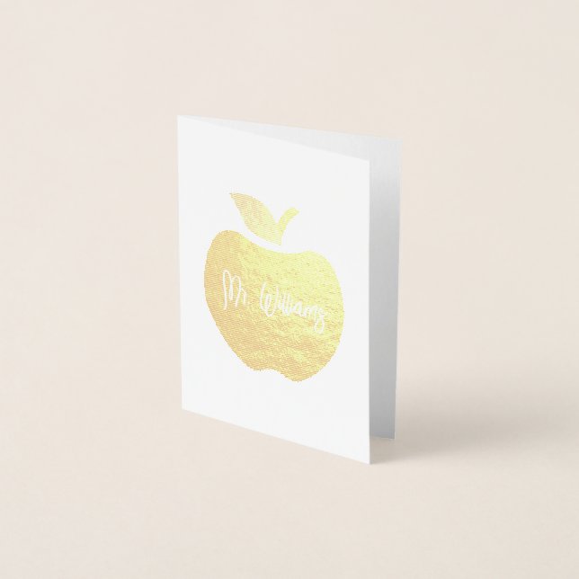 Apples Custom Name Foil Card (Front)