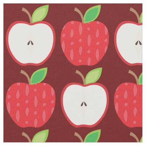 Apples Cute Teacher Fabric