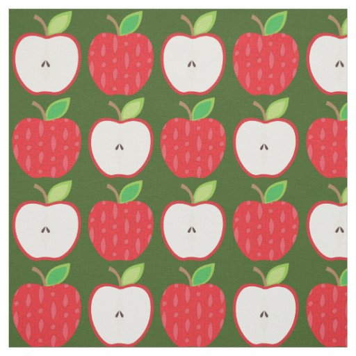 Apples Cute Teacher Fabric