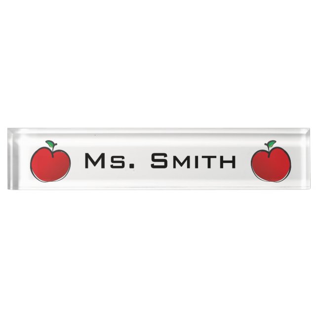 Apples Desk Name Plate (Front)