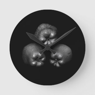 Apples - Fine Art Classic Elegant Fun Unique Round Clock