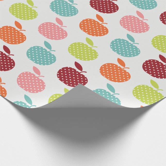 Apples for the Teacher Wrapping Paper (Corner)