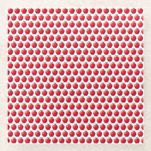 Apples! glass coaster