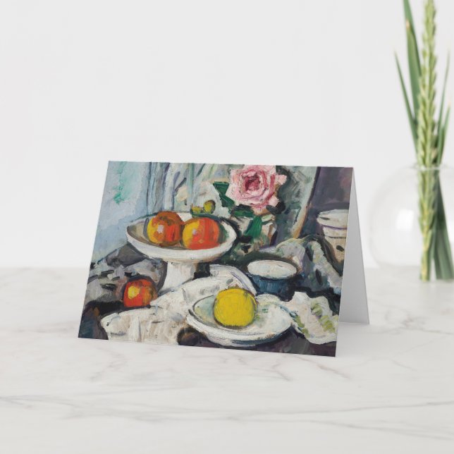 Apples in a White Fruitbowl | George Leslie Hunter Card (Front)