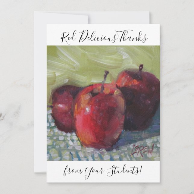 Apples In Repose Thank You Card (Front)