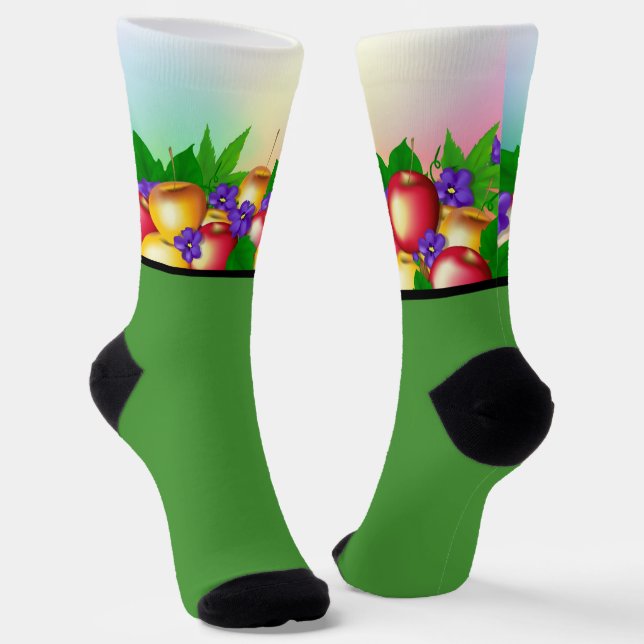 Apples in Vase Socks (Angled)
