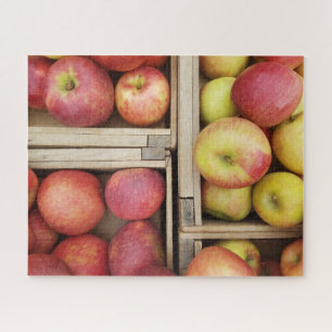 Apples in Wooden Crates Jigsaw Puzzle
