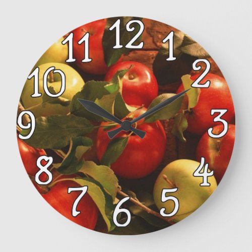 Apples Kitchen Office Home Wall Clock