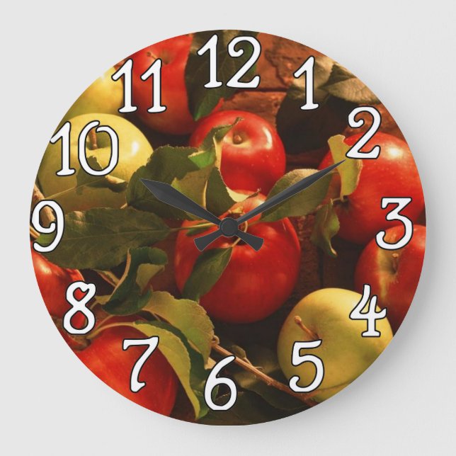 Apples Kitchen, Office, Home Wall Clock (Front)