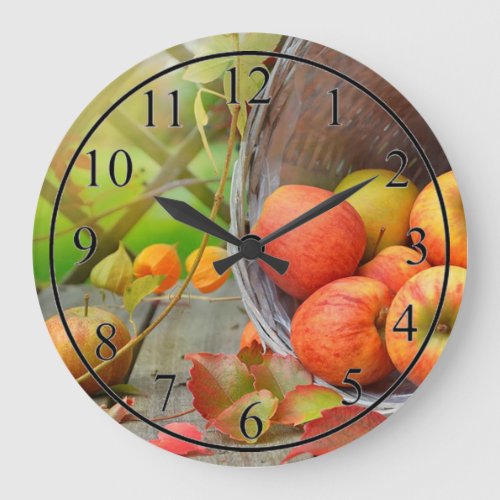Apples Large Clock