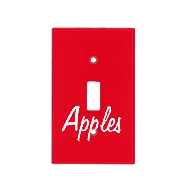 Apples Light Switch Cover (Front)