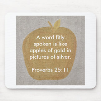 Apples of gold in pictures of silver, mousepad