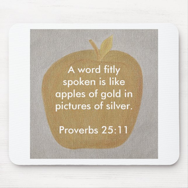Apples of gold in pictures of silver, mousepad (Front)