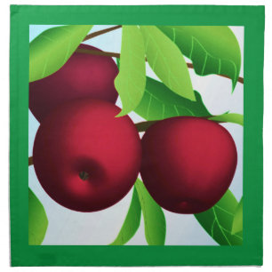 "Apples on a Branch" Cloth Napkin