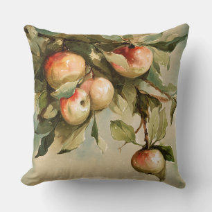 Apples on a Branch Throw Pillow