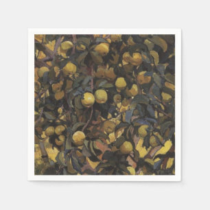 Apples on the Branches of Trees (by Serebriakova) Napkins