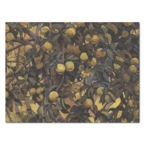 Apples on the Branches of Trees by Serebriakova Tissue Paper