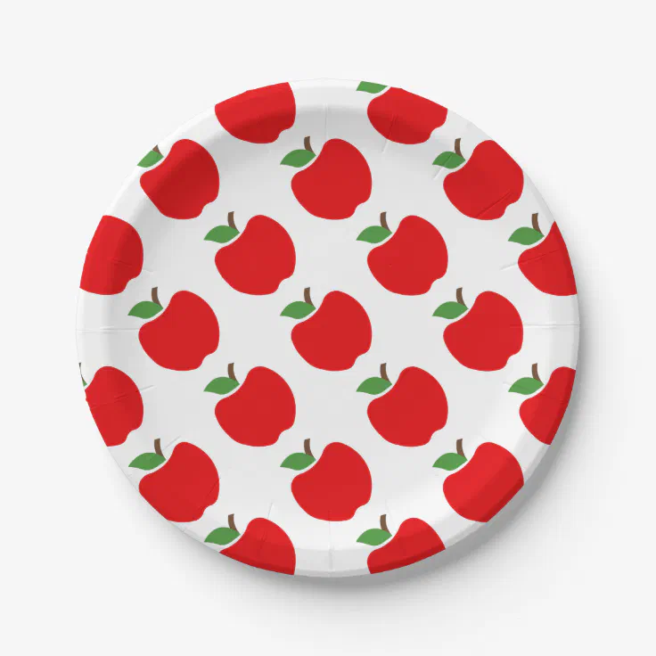 Apples Paper Plates | Zazzle
