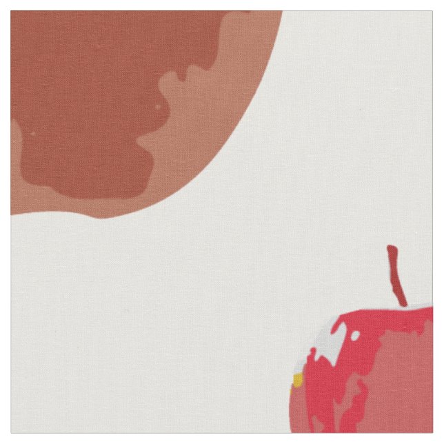 Apples pattern fabric (Close Up)