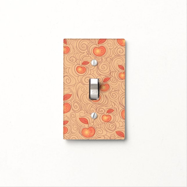 Apples Pattern Light Switch Cover (In Situ)