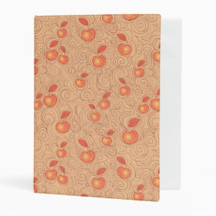 Apples Pattern Mini Binder