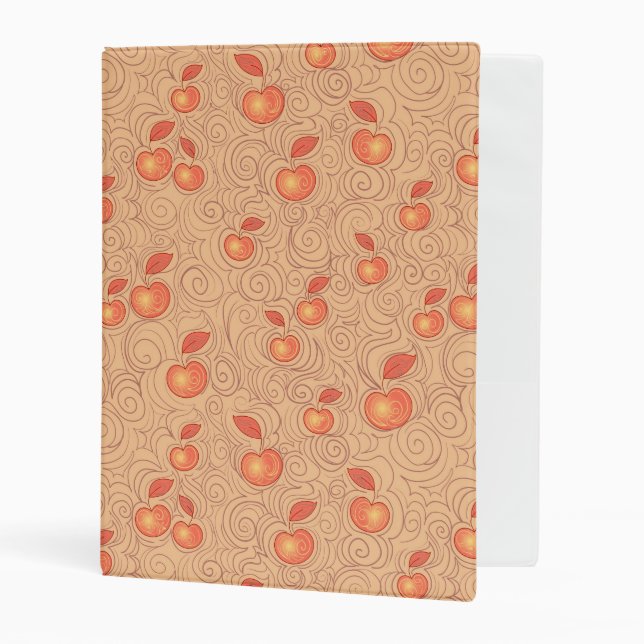 Apples Pattern Mini Binder (Front/Inside)